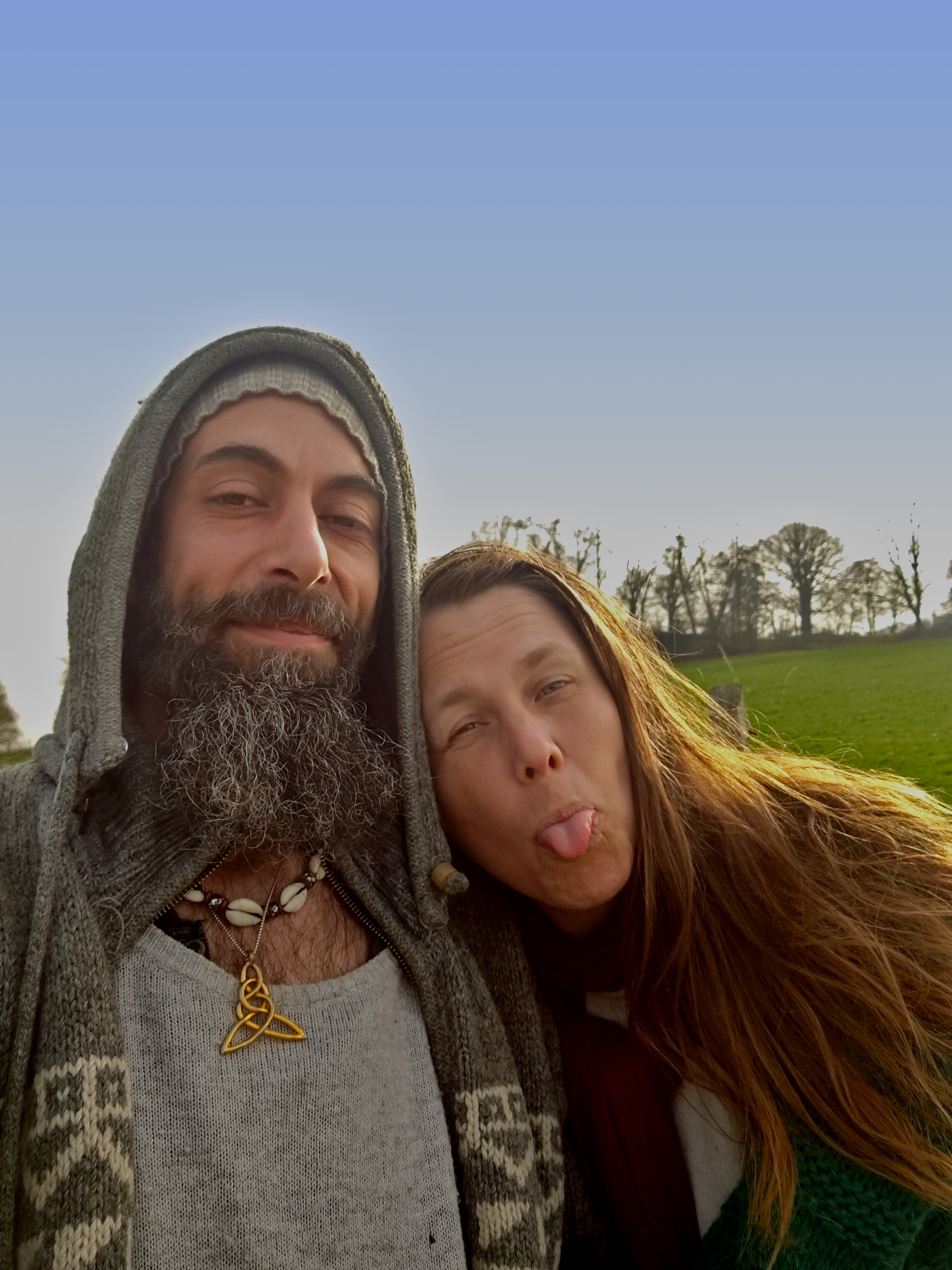 Mo und Eva im Garten